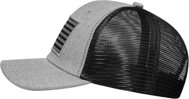 AURR American Flag Trucker Hat, Patriotic Baseball Cap for Men & Women, Breathable Mesh Adjustable Snapback, USA Flag Patch - Image 3